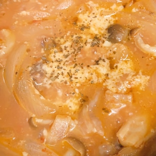 牛バラと玉ねぎのトマトスープ煮込み鍋